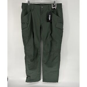 CQR Tactical Cargo Pants Green Ripstop Hiking Military Baggy Women 14L 36X33